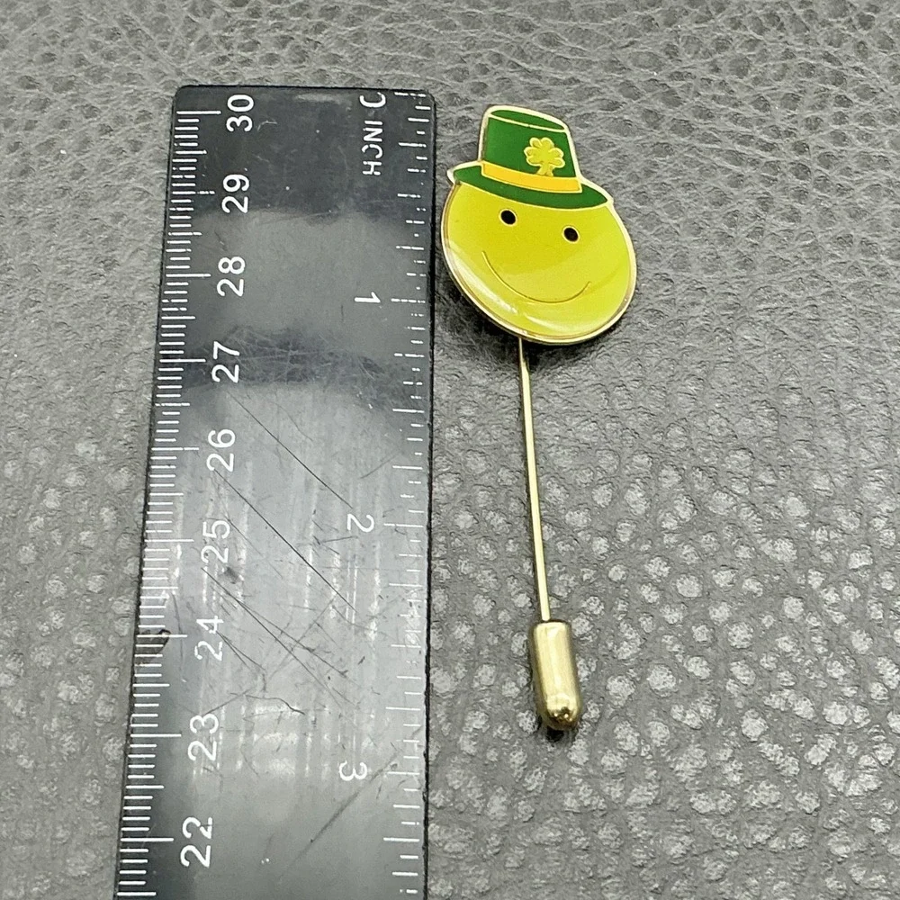 Vintage SWIB 1979 Stick Pin Leprechaun St. Patricks Day Sweater Lapel Brooch